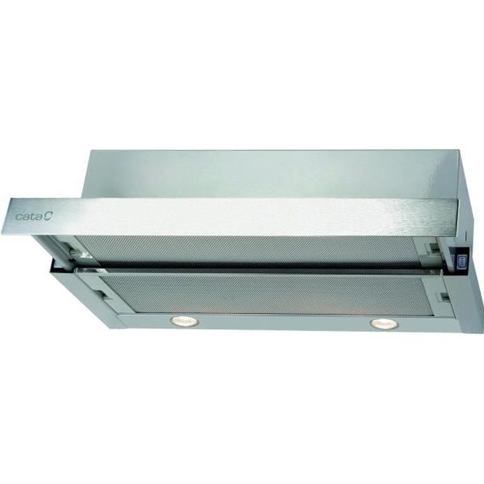 CATA TF 2003 DURALUM 90 Hotte Téléscopique largeur : 90 cm profondeur : 28 cm evacuation & recyclage inox