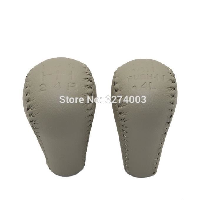Pièces Auto,Pommeau pour NISSAN Patrol manette de vitesse, 5 vitesses, levier de vitesse de voiture, levier pour - Type pair beige