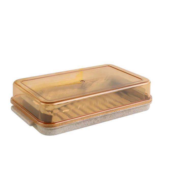 râpe,Récipient coupe beurre assiette en fer vaisselle beurre fromage boite fraiche pour découpe et rangement - Type YELLOW #A
