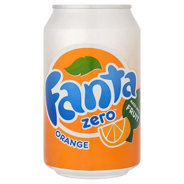Fanta Orange Zero 330ml (Pack de 24 x 330ml)