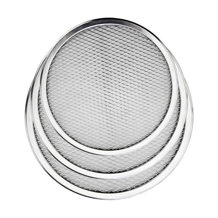 3pcs Pizza Plaque de cuisson en maille plaque ALUMINIUM PIZZA PAN POUR LA CUISINE HOME epices herbes sauces condiments