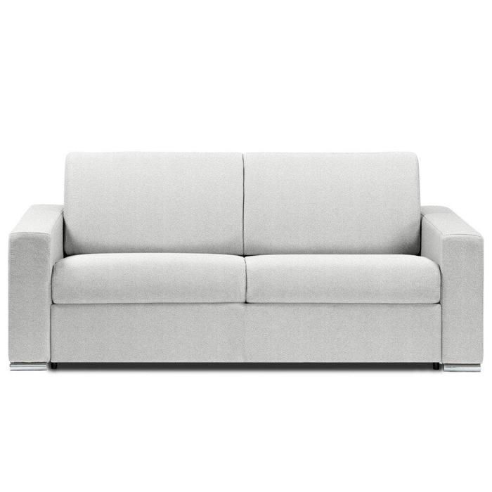 Canapé droit 3 places Blanc Cuir Confort