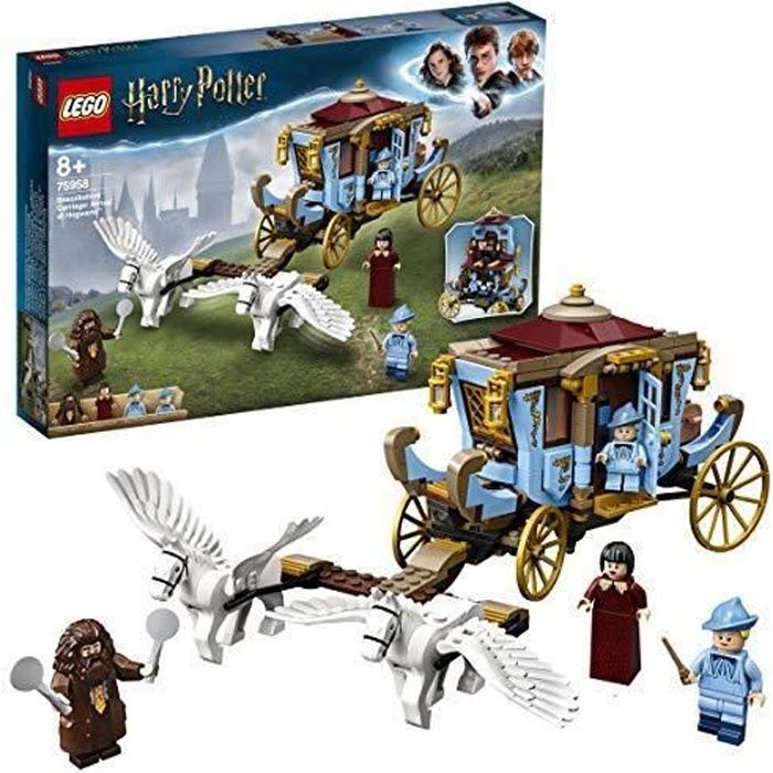 LEGO - Harry Potter - Le carrosse de Beauxbâtons : l'arrivée à Poudlard Jeu de Construction Fille et Garçon 8 Ans et Plus, 430 Pièce