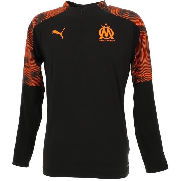 Maillot de football Om 1/4 z train top blk jr - Puma