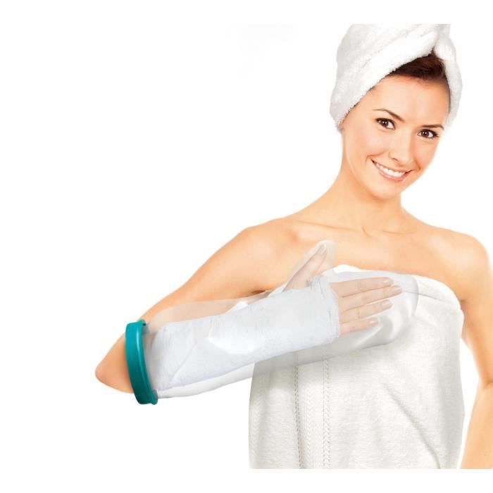 Housse Protect douche avant bras Adulte Mixte NOVOLIFE NL-12110 - Etanche - Facile à enfiler - Manchon de protection plâtre