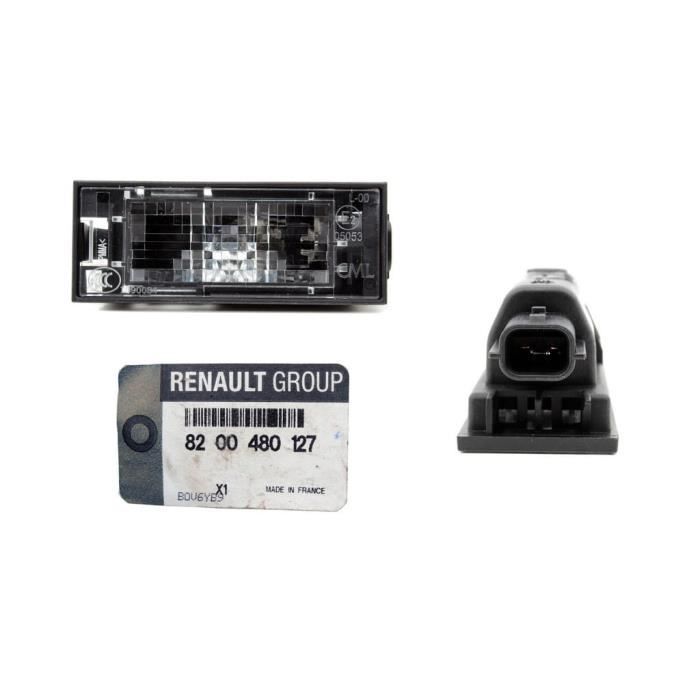 Éclairage Plaque Immatriculation Clio III Fluence