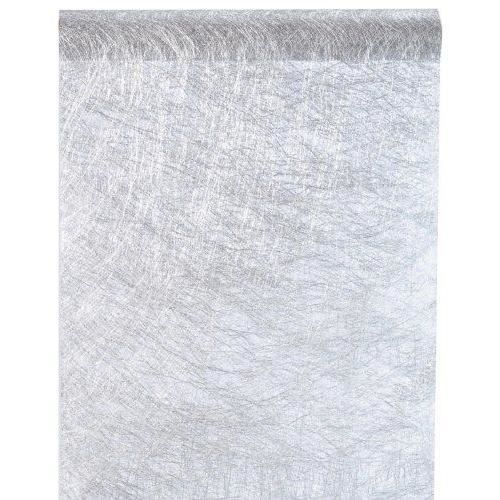 Santex 4755 Chemin de Table Fanon Métallisé Premium Tissu Argent