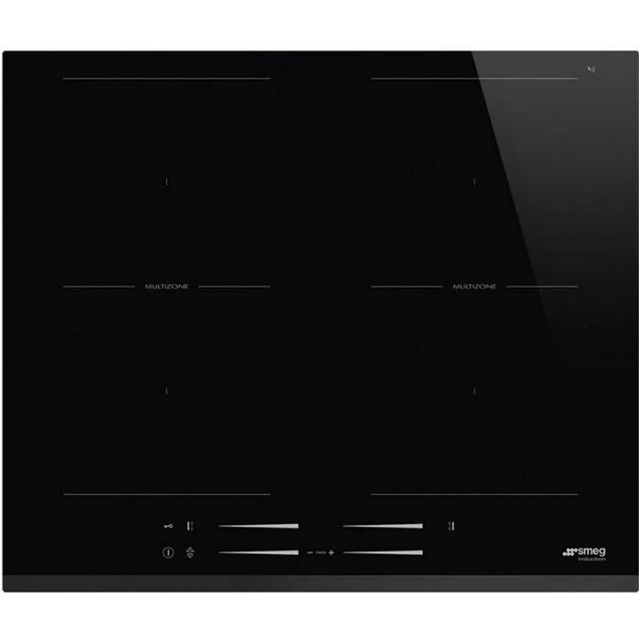 smeg - table de cuisson induction 60cm 4 feux 7200w noir - si2m7643b