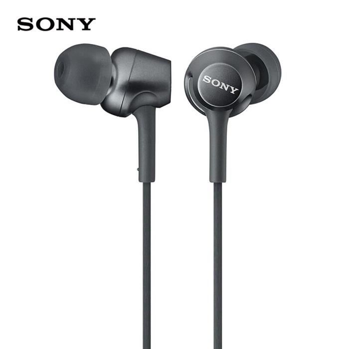 SONY MDR-EX255AP Écouteurs intra-auriculaires 3.5mm avec fil Écouteurs musicaux Écouteur Smart Phone Casque mains libres avec_Regisi