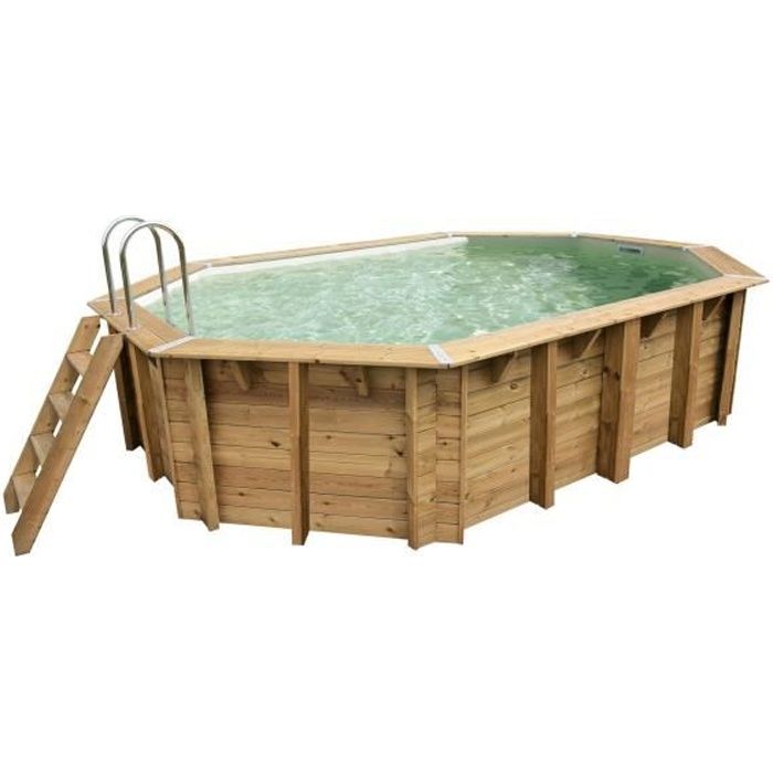 UBBINK Piscine en bois 490x300x120 Hors sol, semi enterrée ou enterrée