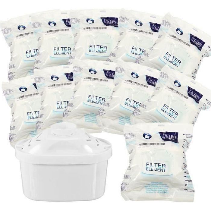 WS26916-Pack de 12 Cartouches Filtres Kit pour Brita Maxtra Carafe Filtrante Bouilloire Pièce de Rechange Y117 D0188A