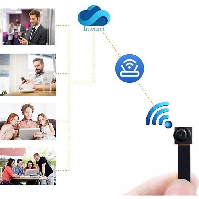 Wifi caméra 1080P mini caméra cachée sans fil full hd vision nocturne wifi IP espion module de bricolage