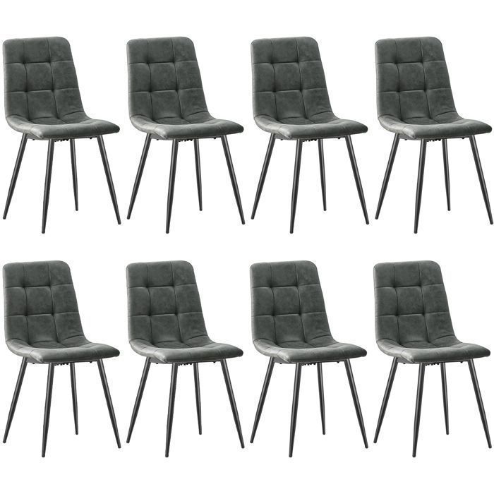 JIJIAN Lot De 4 Chaises De Salle à Manger, Cuisine, Salon