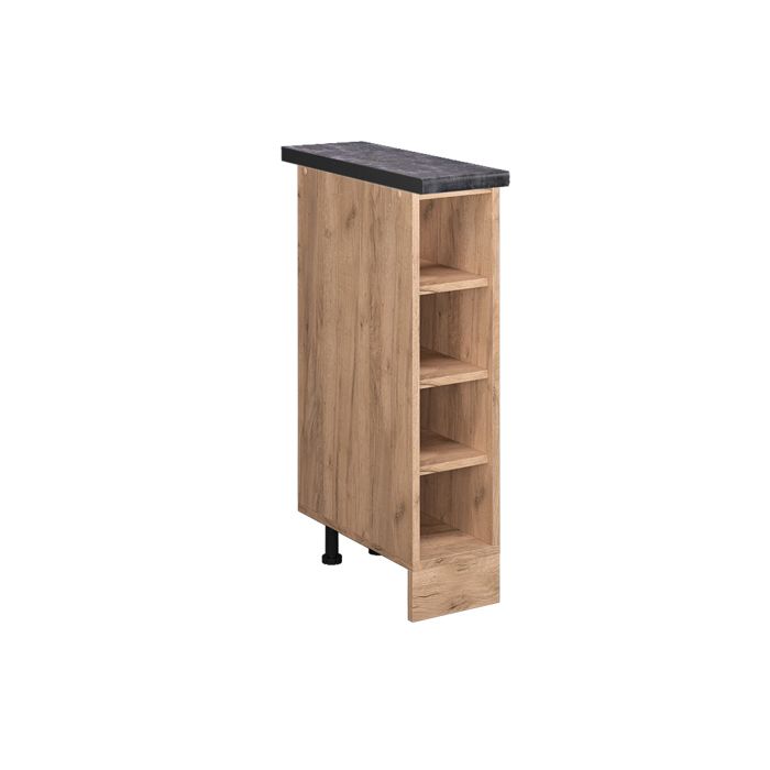 Etagère de cuisine R-Line 20cm AP Anthracite Chêne de force doré/Chêne de force doré Vicco 46323