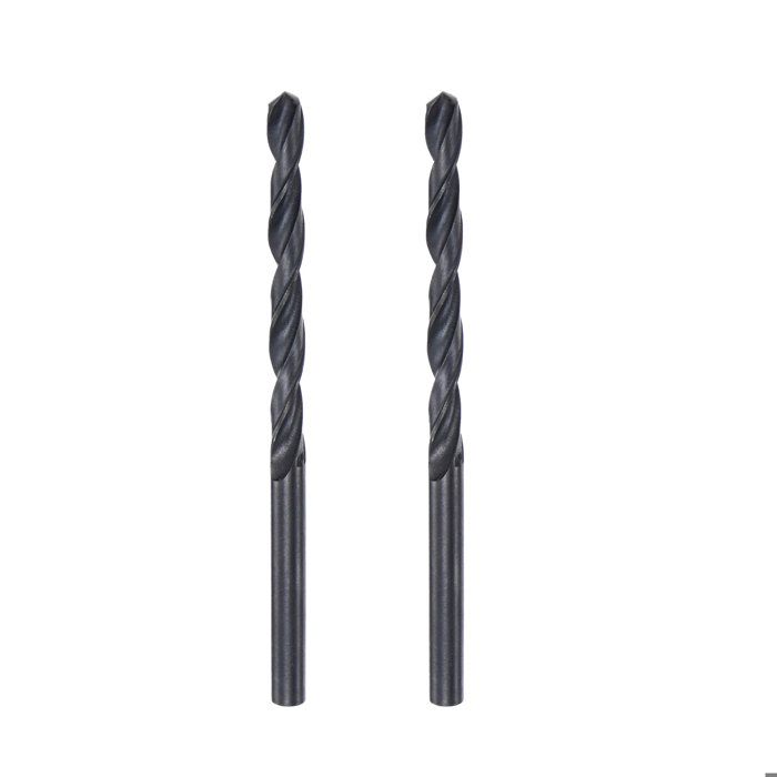 Aexit 2.5mm Diamètre 55mm Longueur HSS Droit Foret hélicoïdal Outil Forage 10pcs 797O807