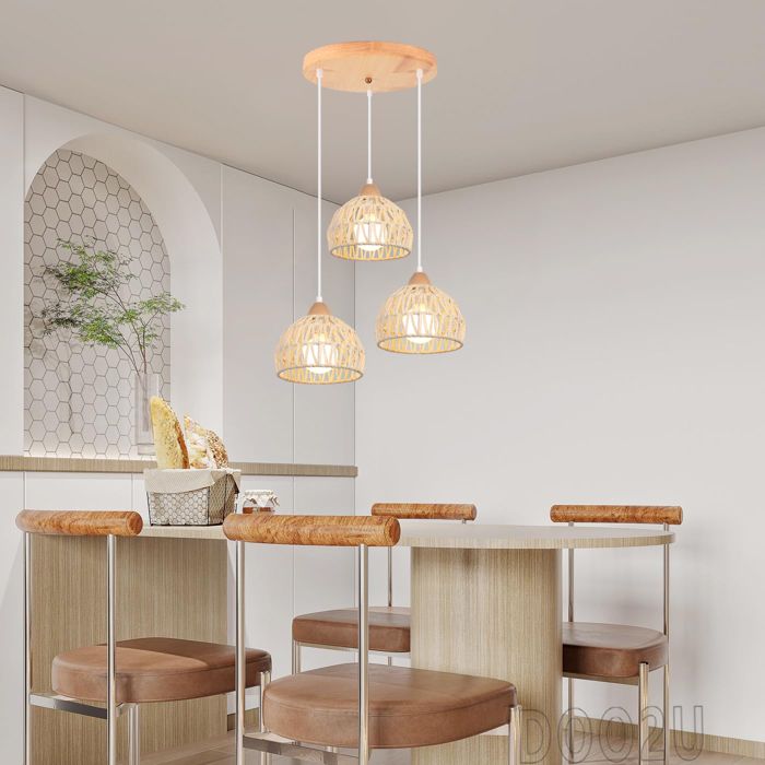 IDEGU 2x Rétro Lampe Suspension Industrielle En Métal Lustre