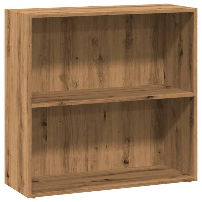 Bibliothèque - mango - Meuble de rangement - chêne artisanal - 80x30x77 cm - bois dingénierie M1188