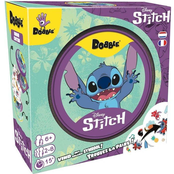 Jeu De Stratégie Asmodee Dobble : Lilo Et Stitch – Jeu D'Observation Et Rapidité Dès 6 Ans - vue 2