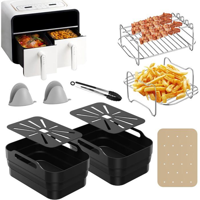 Accessoires Airfryer Pour Ninja Foodi Flexdrawer AF500EU – Panier/plateau Inox
