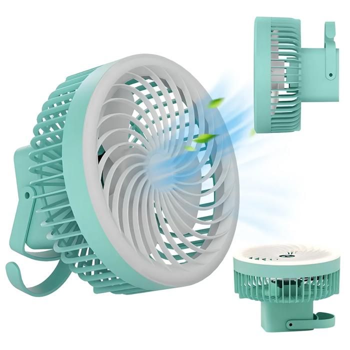 Mini Ventilateur à 2 Vitesses, Batterie Intégrée 800mAh, Ventilateur