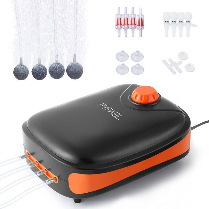 Meilleurs prix pour Pompe à air pour AquariumPompe à oxygène à 4 Sorties pour Un réservoir de Poissons et de Tortues jusquà 1100L