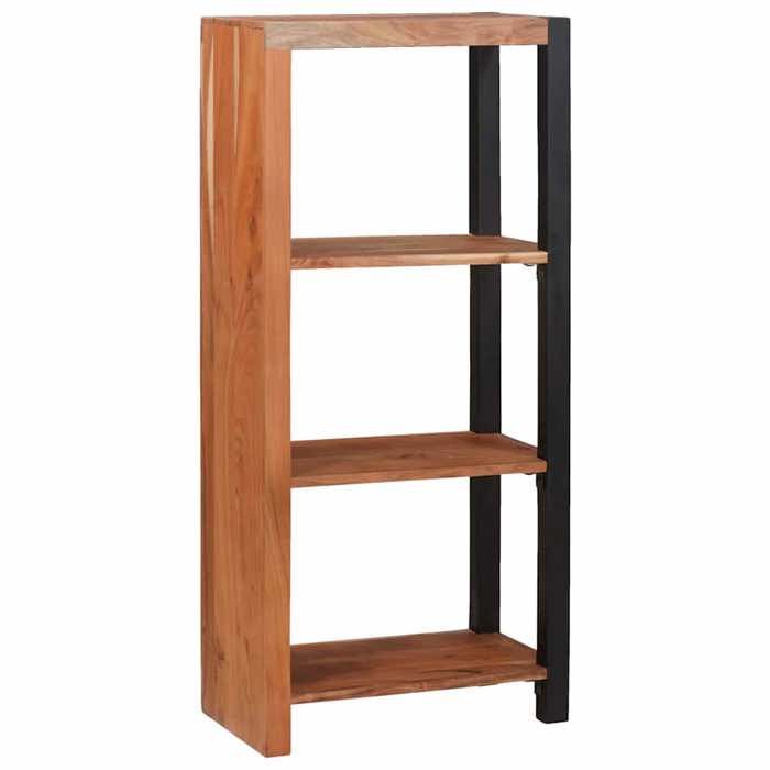 vidaXL Étagère / Bibliothèque en acacia massif marron 70 x 30 x 110 cm — 3 étagères style contemporain