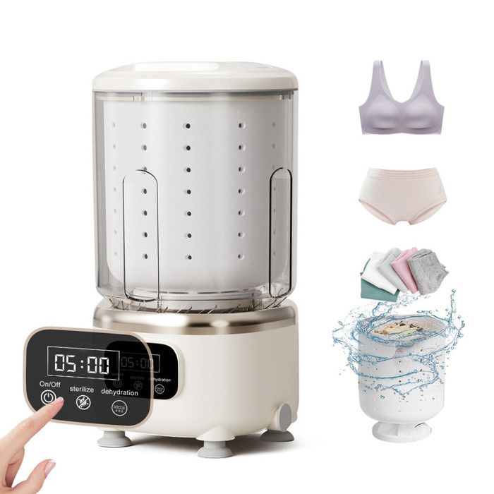 Mini lave-linge et sèche-linge - FIMEI - MC-218 - 2L - Batterie 3000mAh - Portable USB 15W