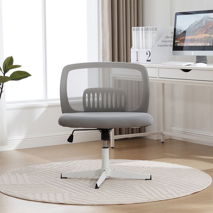 Yaheetech Chaise De Maquillage Confortable Fauteuil De Bureau Pivotante Sans Accoudoirs En Similicuir Sans Accoudoirs Ergonomique Design Reglable En Hauteur Blanc 85471833