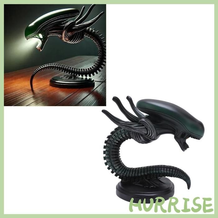 Garosa Lampe extraterrestre Alien lampe de bureau résine effrayant science-fiction LED film Alien linge decorative Style 2