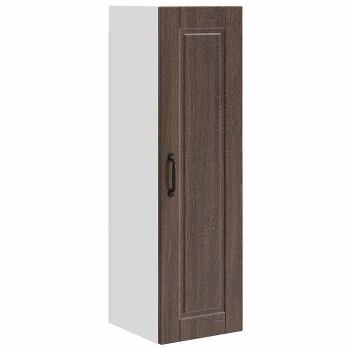 SOLDE DHIVER®Buffet de Cuisine KENNETH - Armoire Bas/Colonne/ Armoire de cuisine - avec étagère Chêne brun 30x31x100cm - 156053