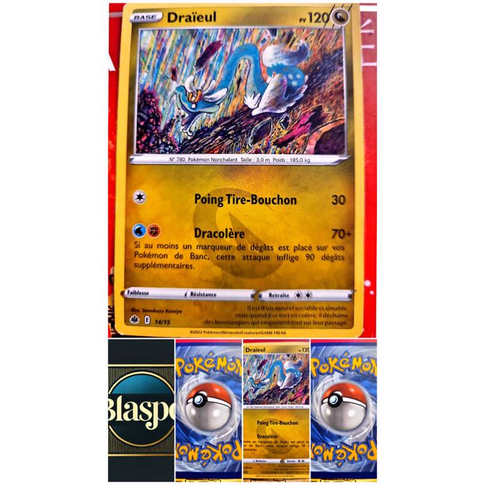 Carte Pokémon Draïeul 14/15 – Pokémon Nonchalant – Carte Officielle Française