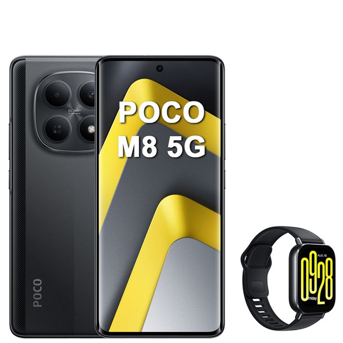 Smartphone XIAOMI POCO M8 5G 677 Double Nano SIM + Redmi Watch 5 Active - vue 1