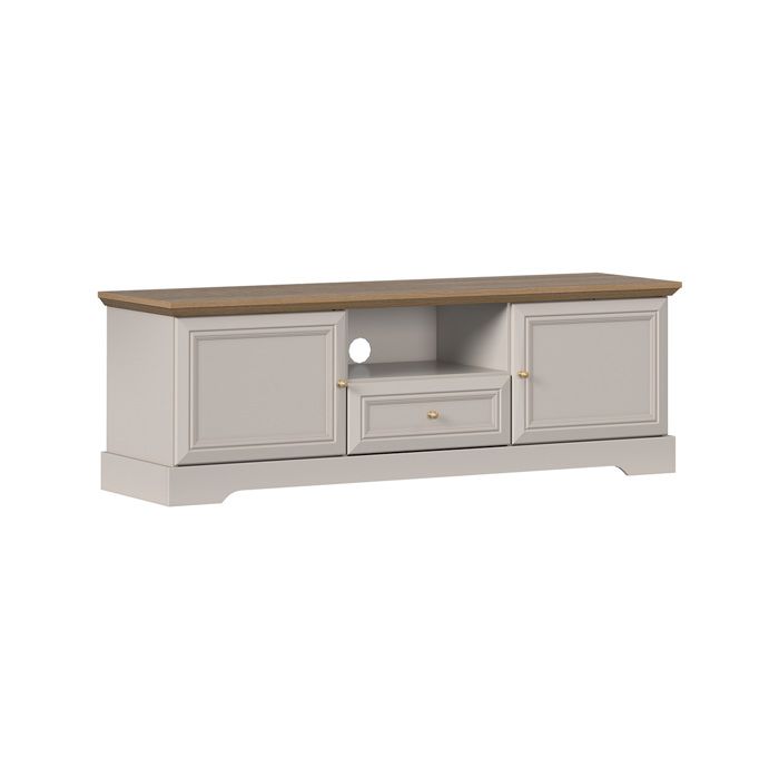 Meuble TV 2 portes 1 tiroir Petits-meubles - Dulci - 154 7 x 46 2 x 53 1cm - Cachemire et Bois Meuble TV 2 portes 1 tiroir Petits-meubles - Dulci - 154 7 x 46 2 x 53 1cm - Cachemire et Bois