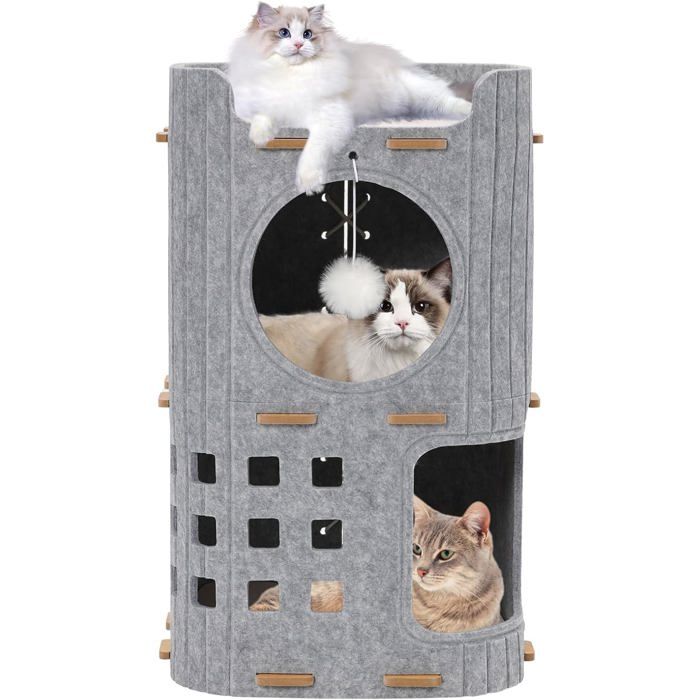 Maison Pour Chat Niche Chat Interieur Lit Chat Cabane Chat Panier Pour Chat Interieur Arbre À Chat Tour De Jeux Hamac[AC516]