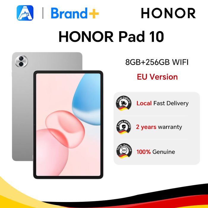 HONOR Pad 10 Tablette Version UE 8 Go RAM + 256 Go 10100 mAh 121 120Hz 25K Snapdragon 7 Gen 3
