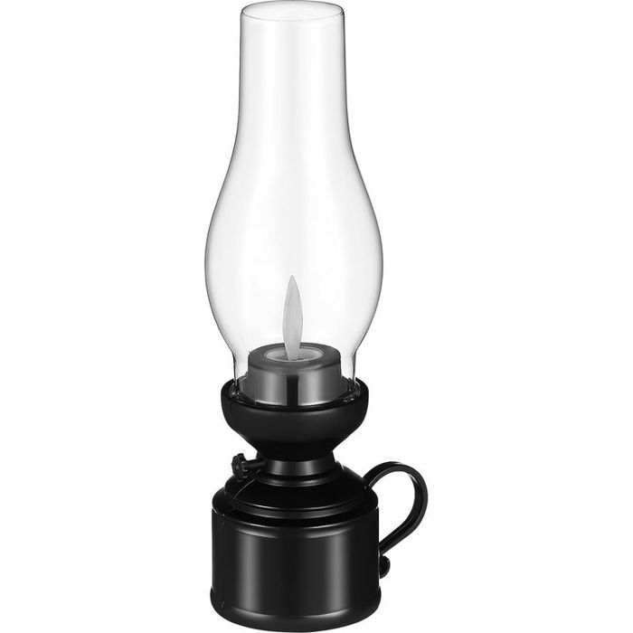Lampe À Pétrole Électronique LED - Sans Flamme - Plastique - Lumière De Chevet - Pour Bureau Et Intérieur