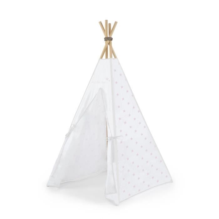 Absorba Tipi Tissu Imprime 100 Coton Batons En Bois Chut Bebe Dort Rose Cdiscount Puericulture Eveil Bebe