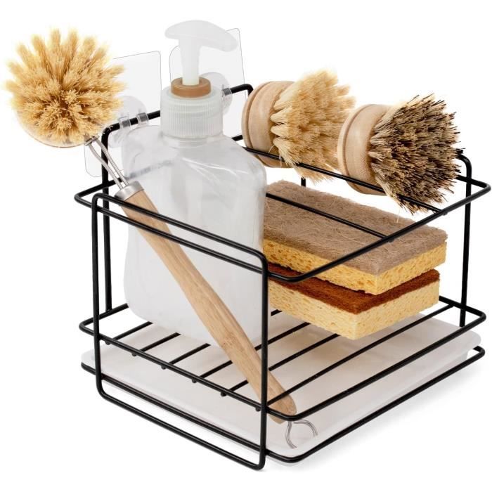 Belle Vous Organisateur D'Évier De Cuisine En Fer Zwart - Cintre à Chiffons Et