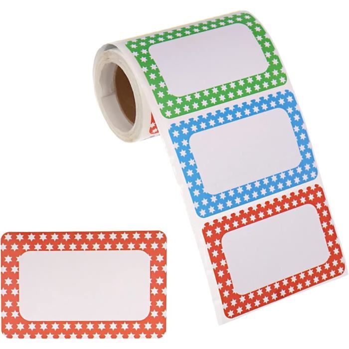 Lot De 300 Grandes étiquettes Autocollantes Colorées Pour Vêtements