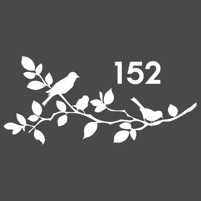 Stickers Pour Boîte Aux Lettres Oiseaux - Personnalisation Extérieure, Vinyle Résistant Aux Intempéries, Made In France