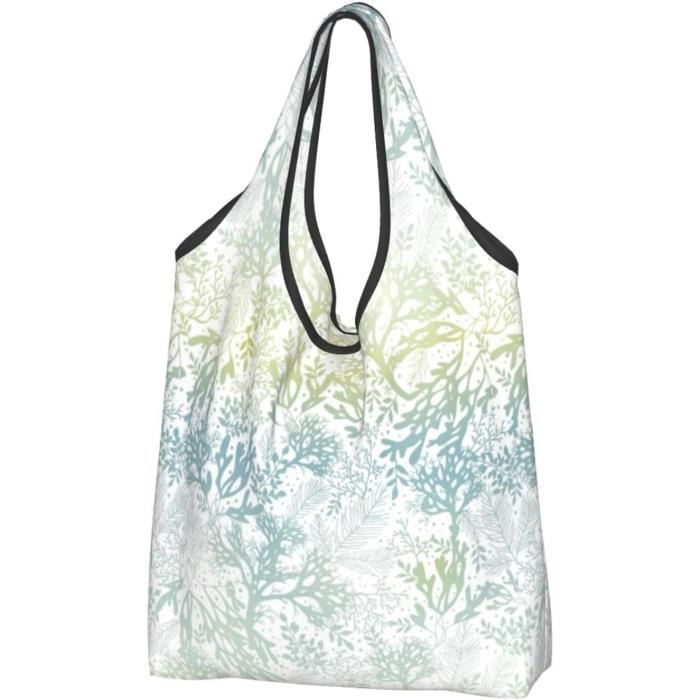 6 Sacs Épicerie Réutilisables NymphFable Forme Libellules - 22.7kg Capacity - Non Tissé Écologique