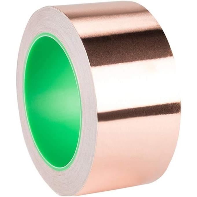 Ruban adhésif de feuille de cuivre conducteur.[Y2293] Cdiscount Bricolage