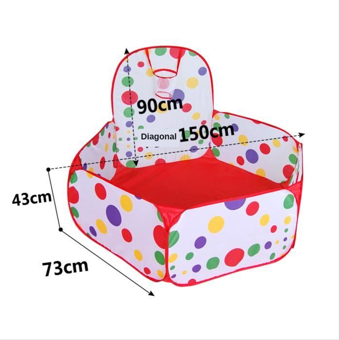 Piscine à Balles Pliable Pour Enfants 120cm - Parc Océan Portable Intérieur Extérieur Pour Bébé Et Tout-Petits