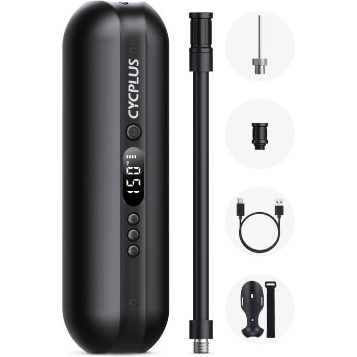 Pompe à Vélo électrique - CYCPLUS - 150 PSI - Portable - Multifonctionnelle