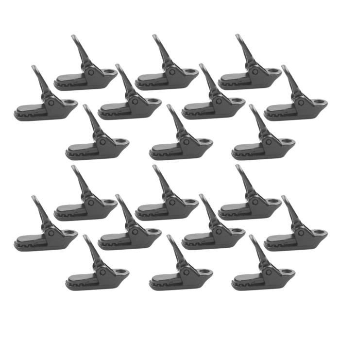 camping auvent et coupe-vent Homehome Lot de 10 pinces de fixation pour tente en plastique avec pince /à crocodile pour ext/érieur fixation fixe
