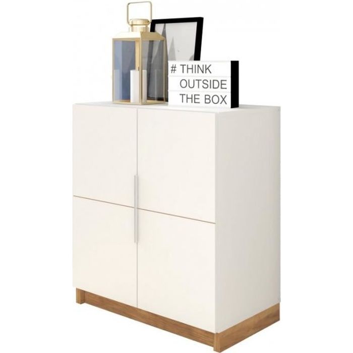 Armoire Basse 2 Portes Blanche Caemmum Chambres Adultes Chambre Achat Vente Armoire De Chambre Armoire Basse 2 Portes Blanche Soldes Sur Cdiscount Des Le 20 Janvier Cdiscount