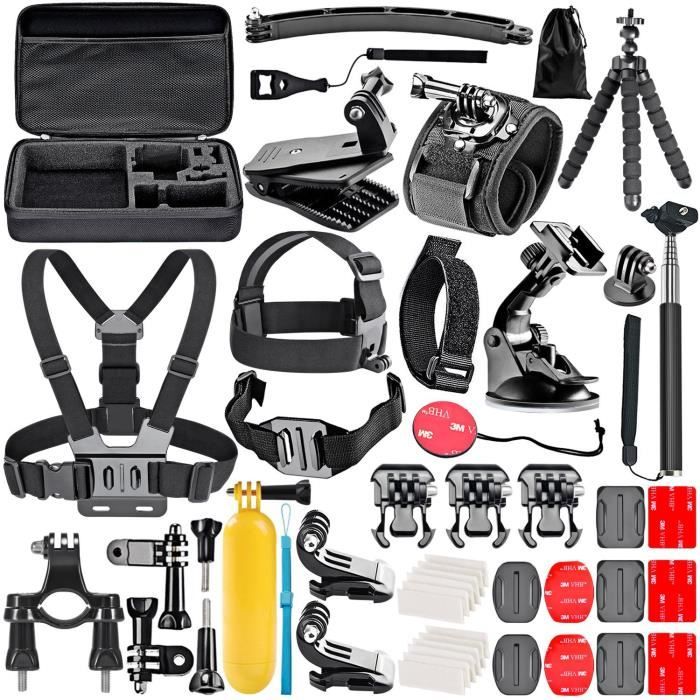 Kit complet d'accessoires pour caméra Gopro hero 4,5,6,7