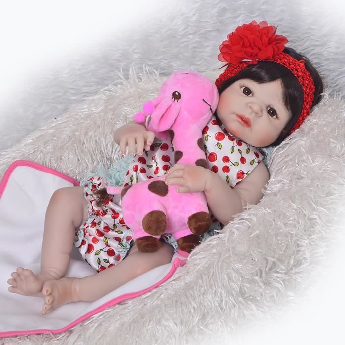 Poupees De Renaissance En Silicone Vinyle 57 Cm Poupees Bebe Fille Realistes Impermeables 23 Pouce Bebe Bonecas Brinquedos Cadeaux Cdiscount Jeux Jouets