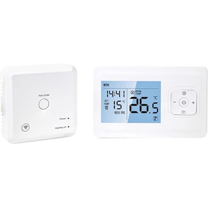 Thermostat Intelligent WiFI Thermostat programmable sans Fil avec