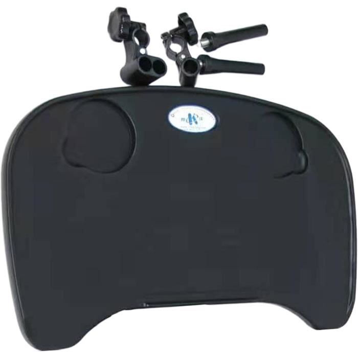 Plateau De Volant Voiture Double Face - 43x25 Cm, Avec Porte-gobelets Et Support Pour Ordinateur, Organisateur Pratique Pour Voiture Et Camion